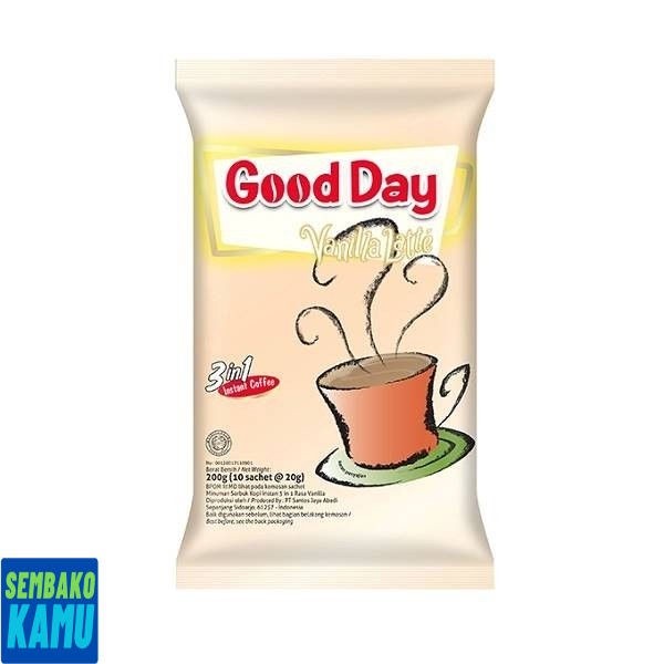 

Good Day 3In1 Vanilla Latte 10 pcs x 20 gr - Kopi