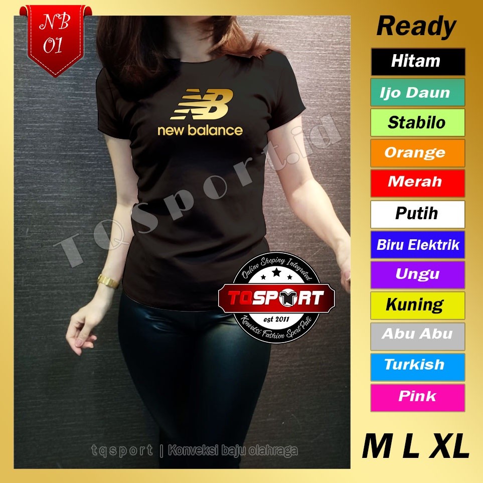 Terlaris BAJU Olahraga WANITA KAOS SENAM Fitnes Cewek PAKAIAN Lari Gym Zumba NB01