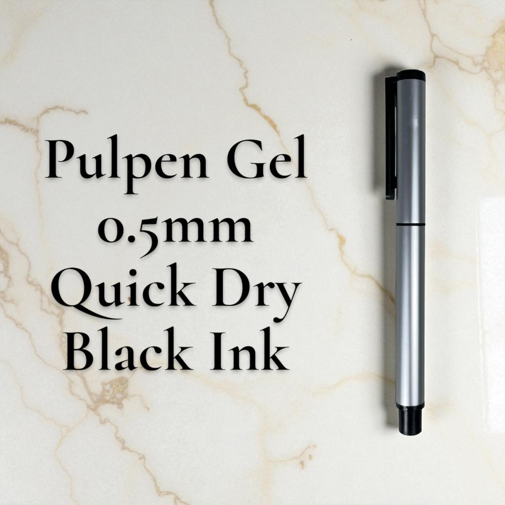 

SHIMASTR Kaco Pena Pulpen Gel 0.5mm TUBE Roller Quick Dry Black Ink 1 PCS - K80