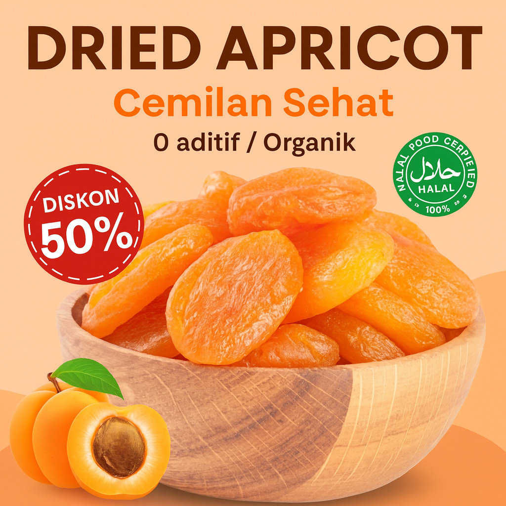 

⚡Pengiriman 24 Jam⚡【Premium Dried Fruits】Dried Apricot 250 Gram Cemilan Sehat / Dried Apricot Premium Organic Paradise/Kering Red Apricot Alami Tanpa Tambah / Kering Apricot Khas Xinjiang / Buah Kering Halal