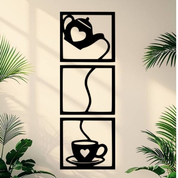 1 Set Dekorasi Dinding Timbul Tea Coffee Untuk Rumah Makan Cafe Warkop Angkringan Coffee Shop