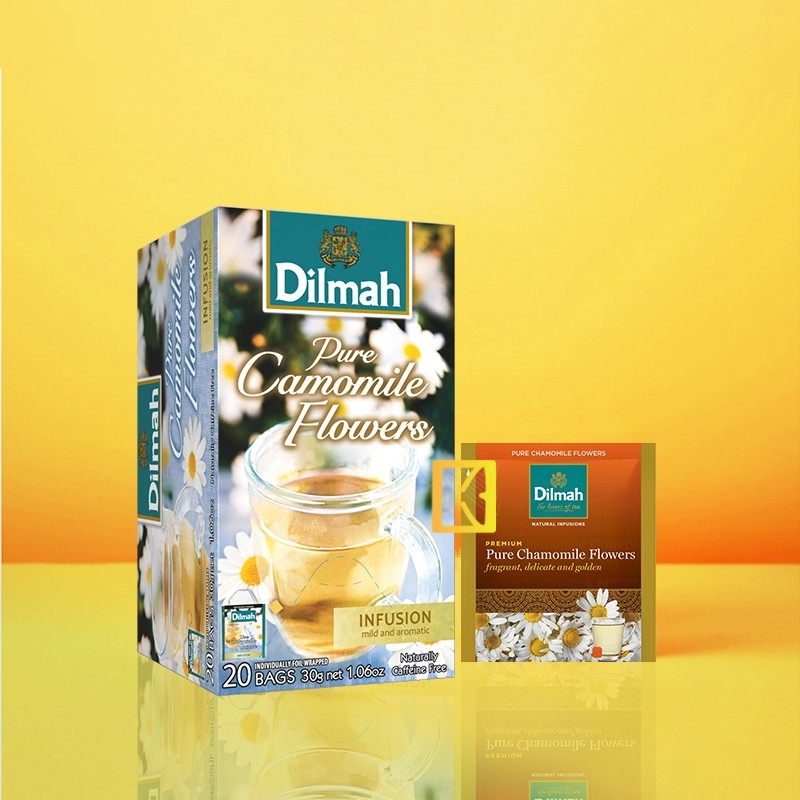

Dilmah Pure Camomile Flower Tea Teh Celup Tanpa Kafein