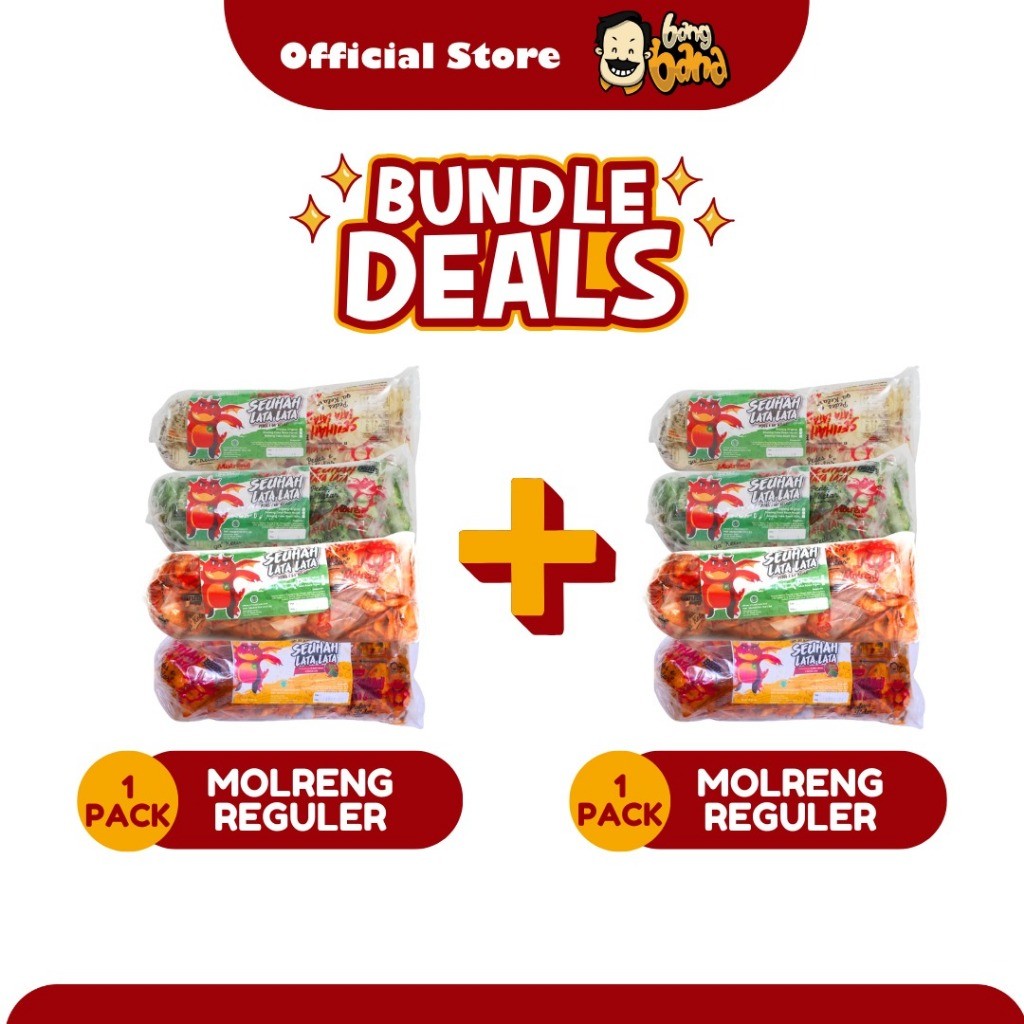 

Emama.store Paket Bundling Hemat Kripik Molreng Seuhahlatalata Cikruh Pedas Daun Jeruk Kemasan Pack