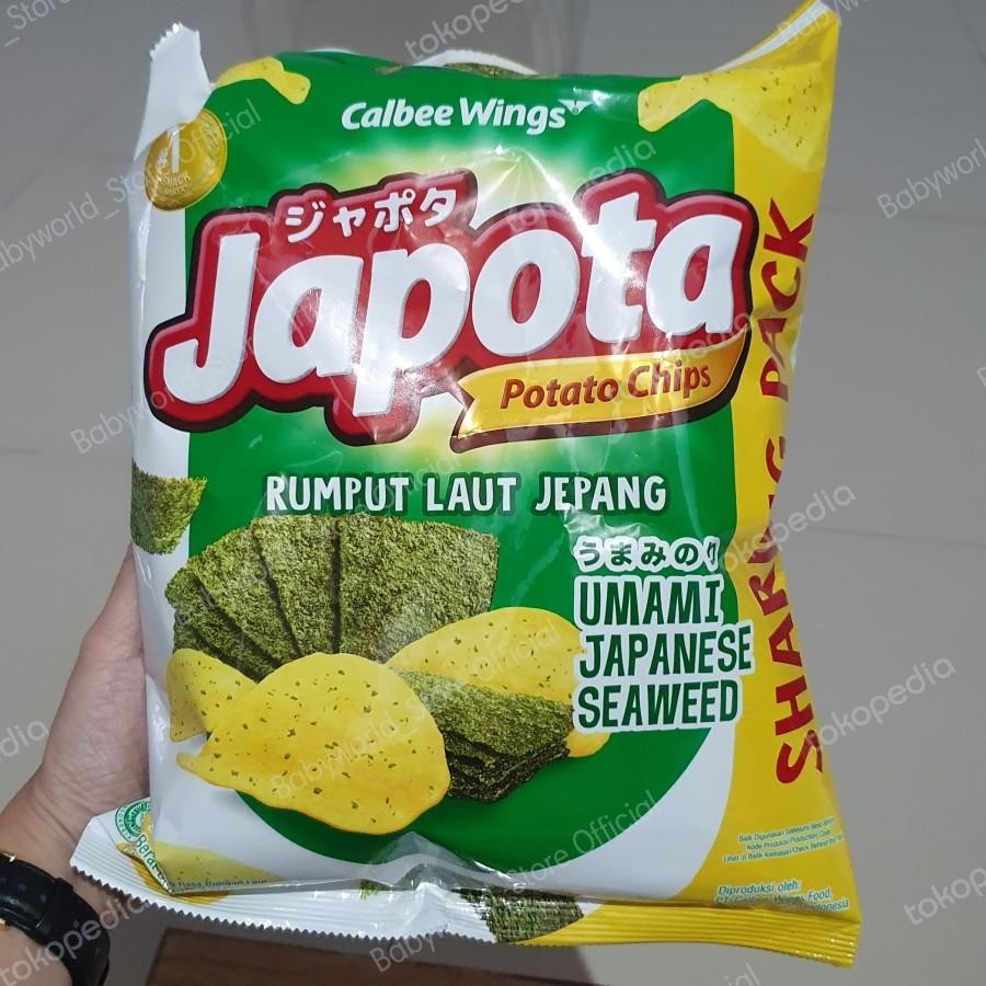 Japota Sharing Pack Potato Chips 120gr Rasa Seaweed