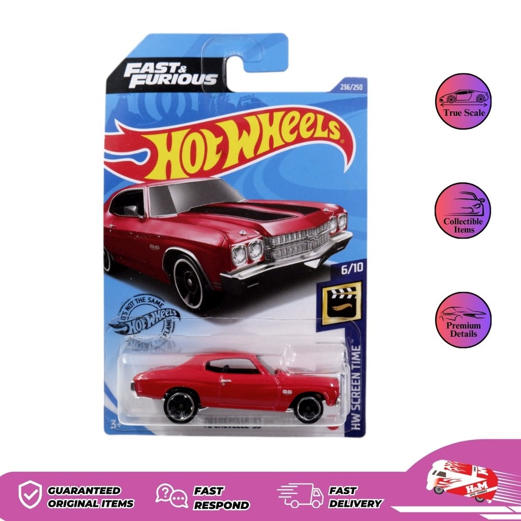 Hot Wheels '70 Chevelle SS Merah from the Fast & Furious - JPN 2020