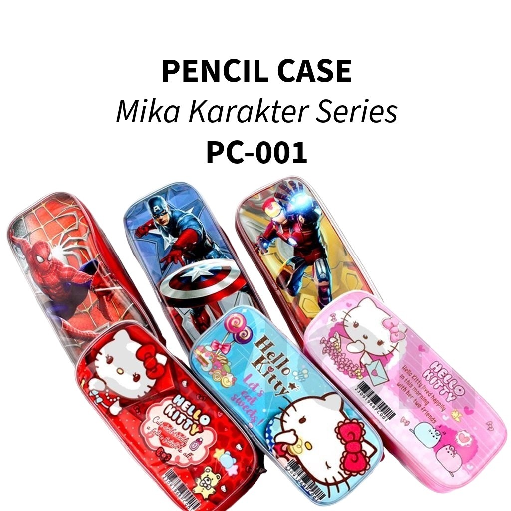 

♚Kotak Pensil Mika Resleting Karakter /Tempat Pensil Fancy Mika 001♚