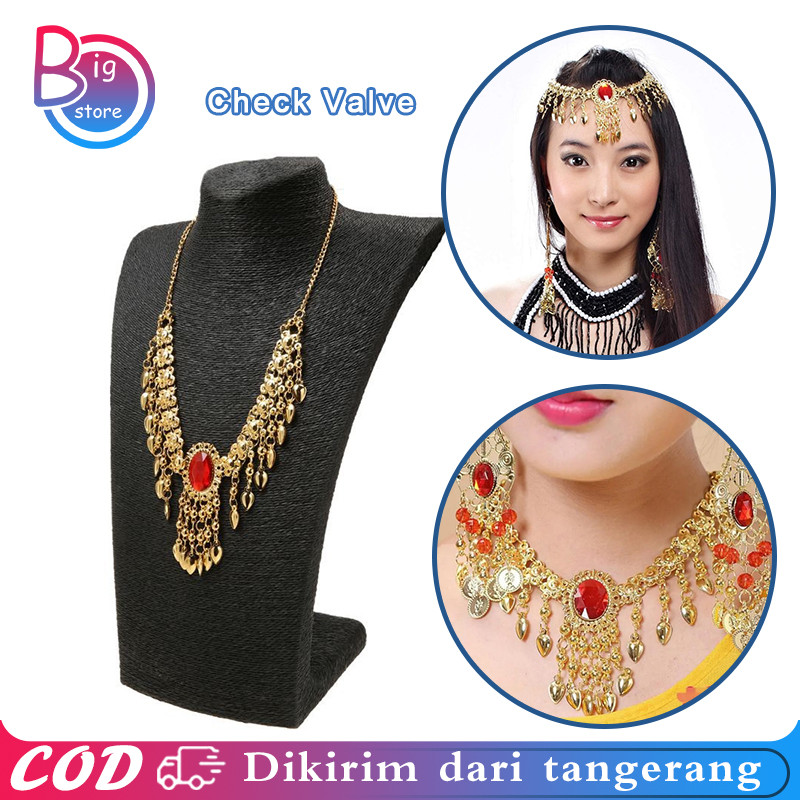 Kalung Kepala Belly India Dance Aksesoris Bando Belly Dance Koin Payet Aksesoris Perhiasan Headpiece
