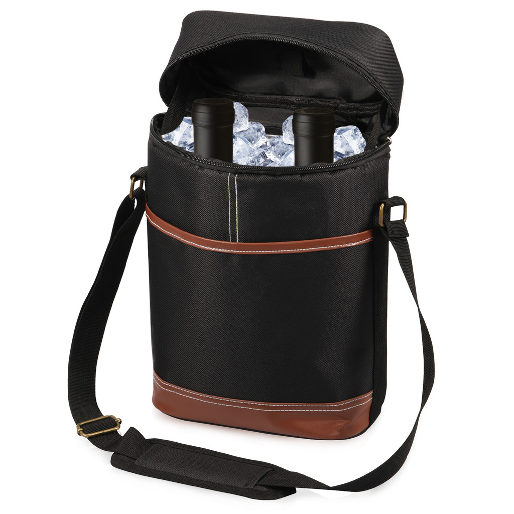 Insulated Wine Cooler Bag 2 Bottle Wine Carrier Leakproof Insulated Wine Tote Bag Insulated Wine Car