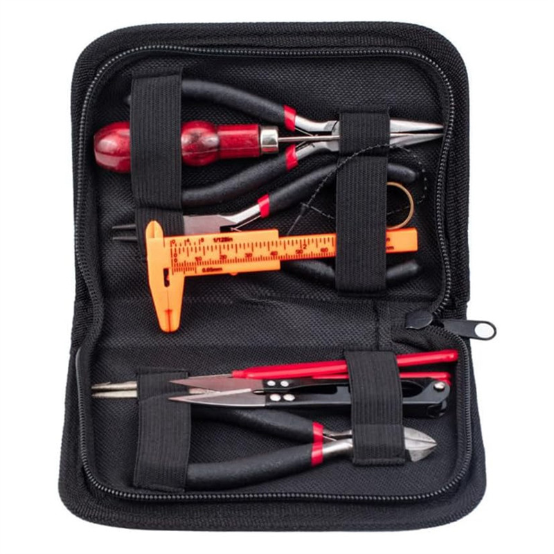

ABAG 10Pcs DIY Jewelry Tool Sets With Pliers Rings Vernier Caliper Jewelry Making Supplies Kit With Jewelry Tools