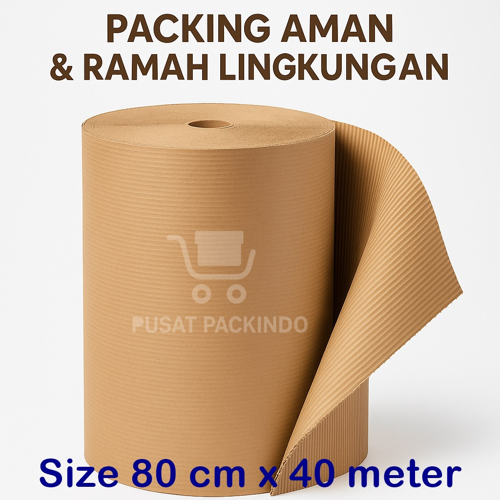 

Kardus Roll 80 cm Single Face Gulung Untuk Packing / Furniture