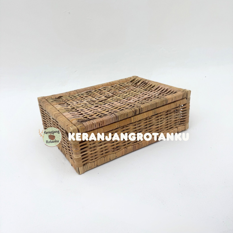 

Keranjang Rotan Persegi Panjang Kulit uk dlm 35x23x10