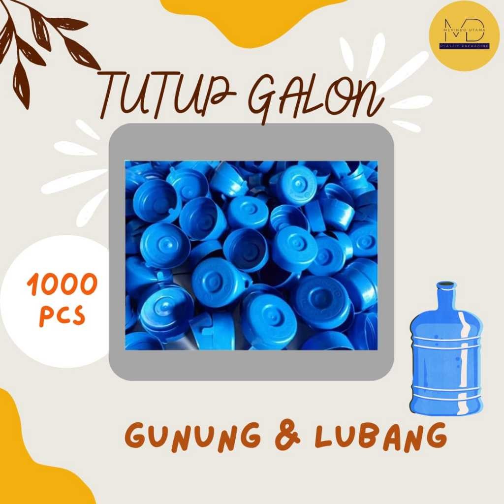 TUTUP GALON 1000pcs ISI ULANG TERMURAH LUBANG & GUNUNG