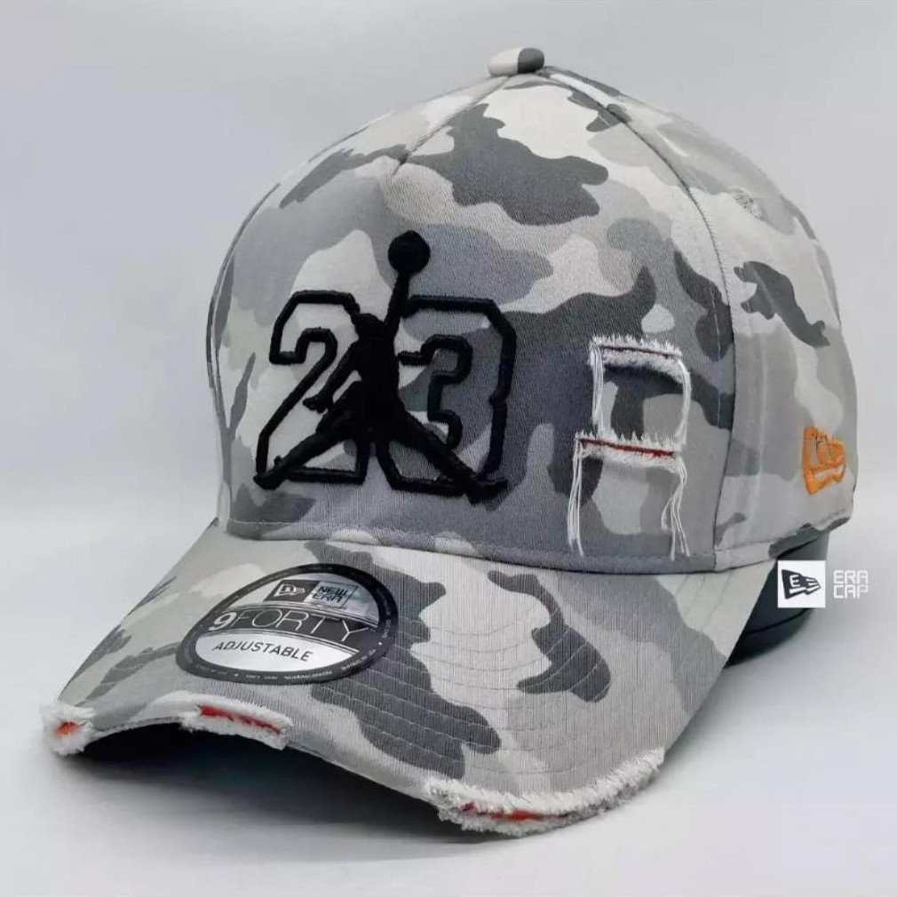 Topi Baseball Camo Jordan  Pria Wanita Topi Sobek Ny Unisex Bisa COD