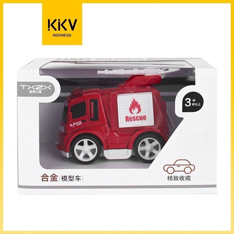 TXZX Alloy inertial Fire Truck TX13041D / Mainan Anak / RANDOM / Mainan Mobil / Mainan MAMAPAO