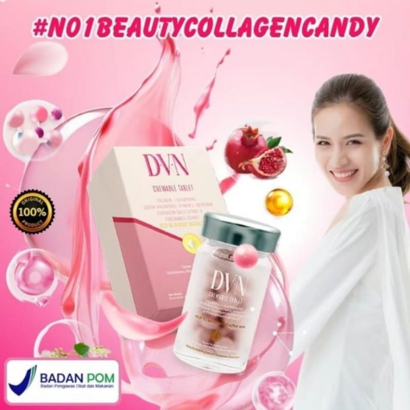 Collagen Candy Original KOLAGEN OBAT PEMUTIH KULIT PALING AMPUH TABLET KUNYAH COLLAGEN CANDY KEMASAN