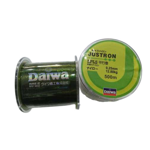 Senar Pancing Daiwa Justron Original Warna Hijau Lumut Panjang Senar Kuat  Galatama Laut sungai Ikan