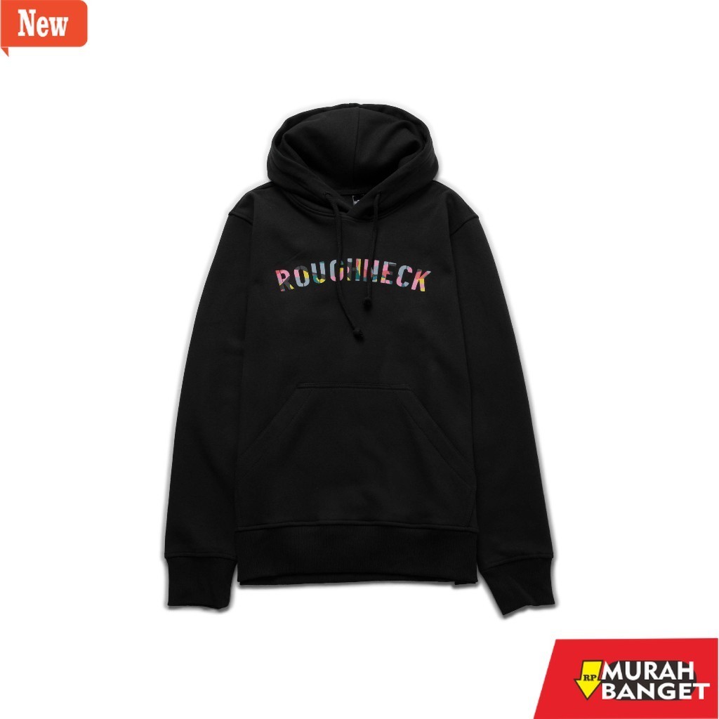 hoodie pria recomended shopee Roughneck H264 Sig Color Chalk Black Hoodie