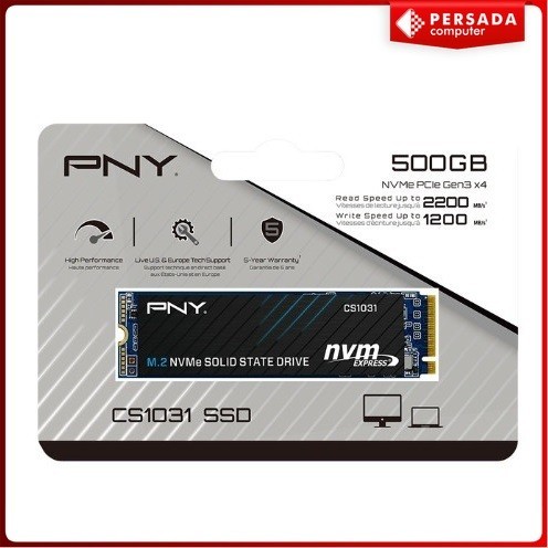SSD PNY CS1031 500GB M.2 NVMe PCIe Gen3 x4