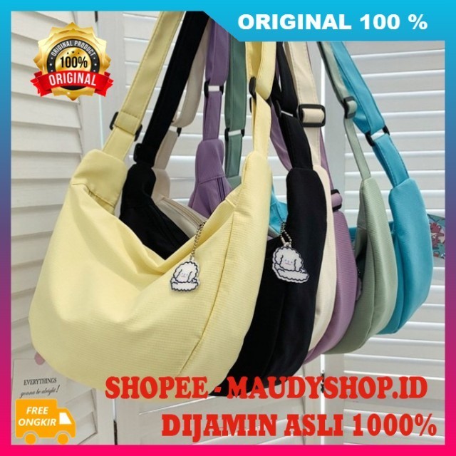 K-Sling Bag Tas Selempang Wanita Korean Style Tas Bahu Wanita Polos ASLI ORI