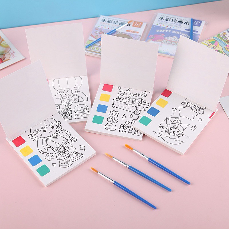 

1 Paket Alat Lukis Anak Mini / Buku Menggambar Anak 1 Paket