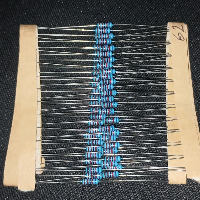 Resistor 62K 62 K ohm metalfilm 1/4watt 0.25watt metal film 1/4 watt F