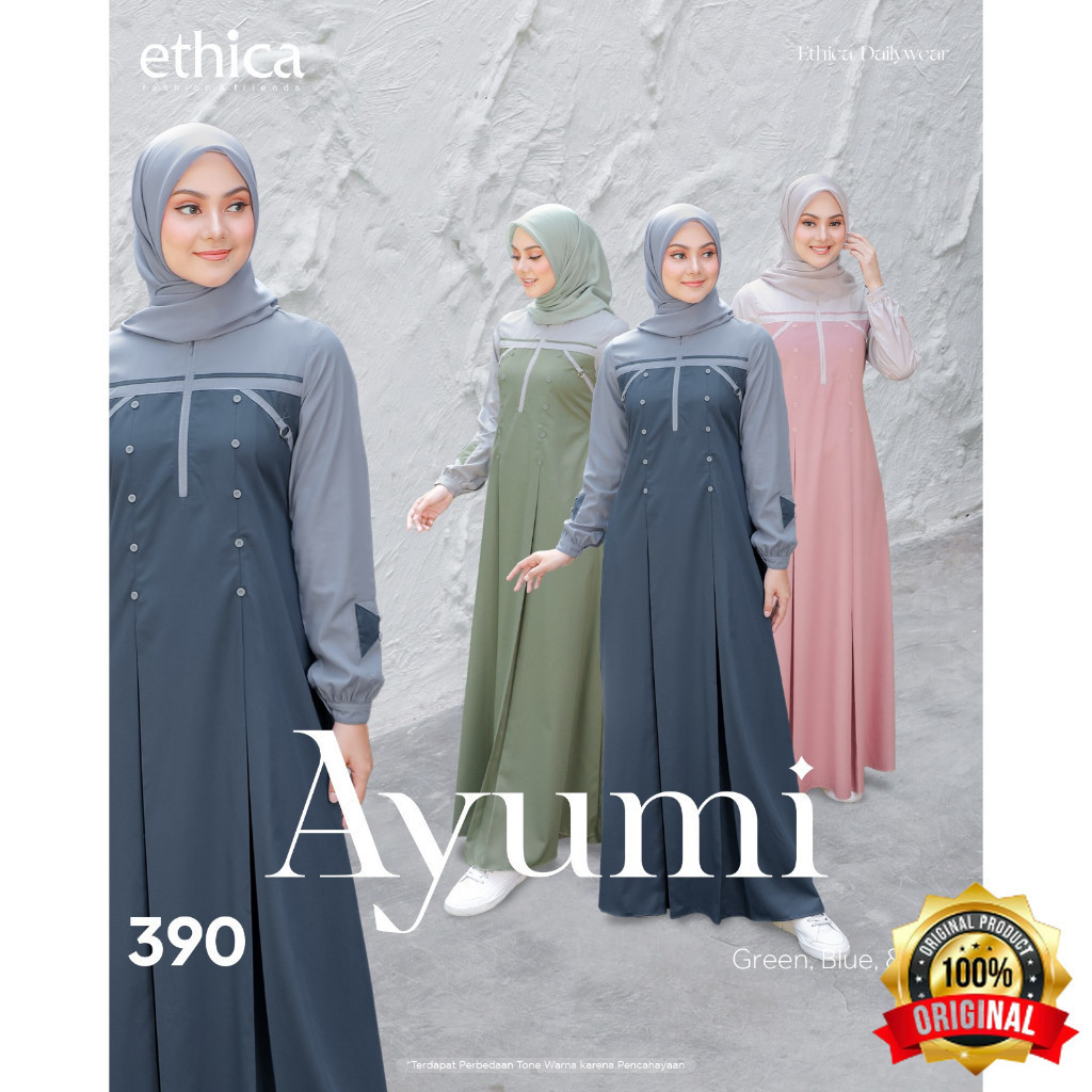 ESP - Ethica Dress Daily Ayumi 390 Baju Muslim Wanita Original