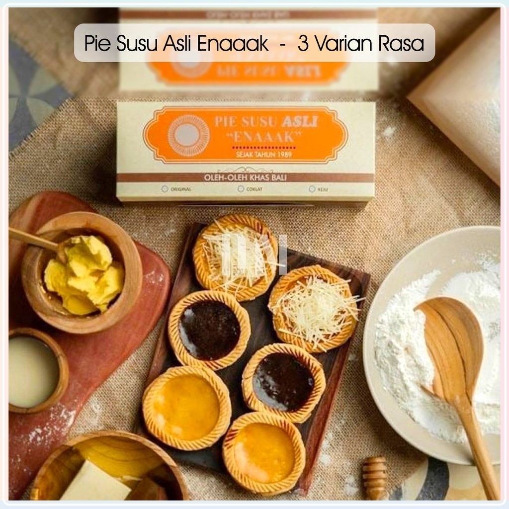 

Pie Susu Asli Enak - Original Keju Coklat Durian Kacang Hijau - Oleh-Oleh Bali Renyah & Lezat