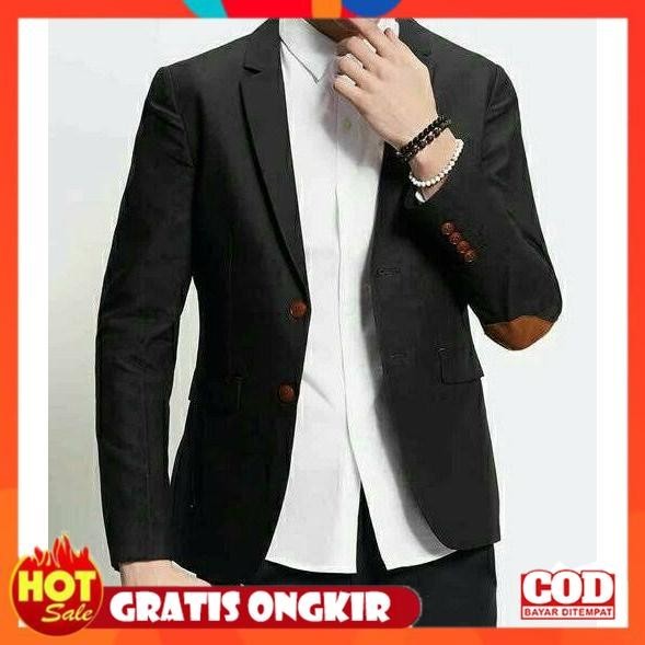 [PREMIUM ORIGINAL] PRYZA Jas Blazer Pria Elbow Model Terbaru Terpopuler Termurah Slimfit Formal Casu