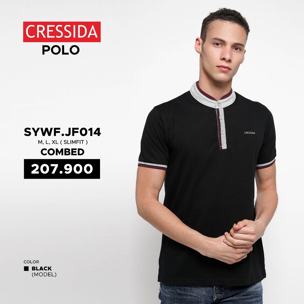 Polo Shirt Cowok Kaos Kerah Cressida Original - SYWF.JF014