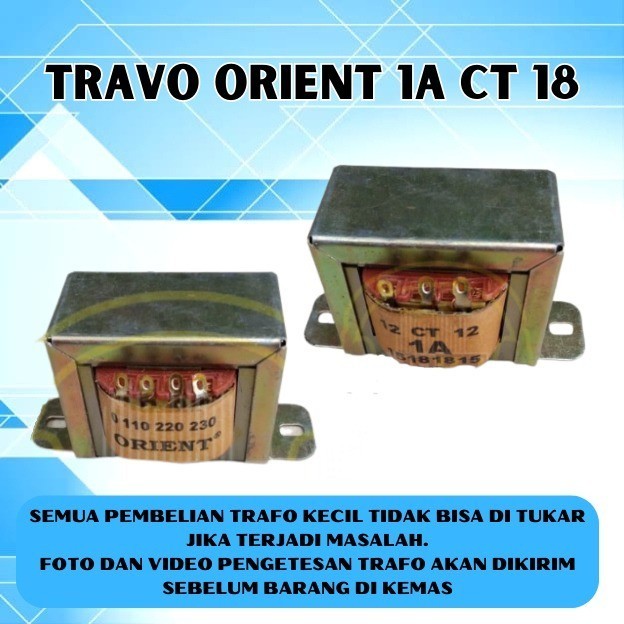 MT99 TRAVO TRAFO 1A ORIENT trafo 1 amper 18 orient