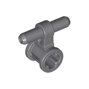 Lego Part 99021 Pneumatic Hose Connector with Axle Connector Dark Bluish Gray