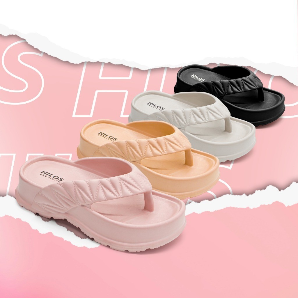 Sandal Jepit Tinggi Wanita Modis Bahan Karet Empuk Kekinian Sandal Cewek Sendal Jepit  Sendal Tinggi