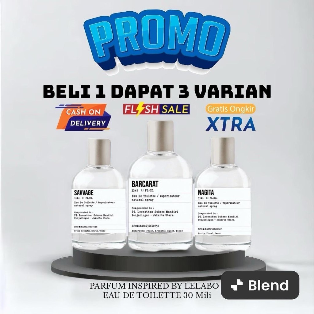 BELI 1 DAPAT 3 PARFUM VIRAL PREMIUM [BPOM] Parfum Inspired Le Labo 35ml Premium Parfum Le Labo Scand