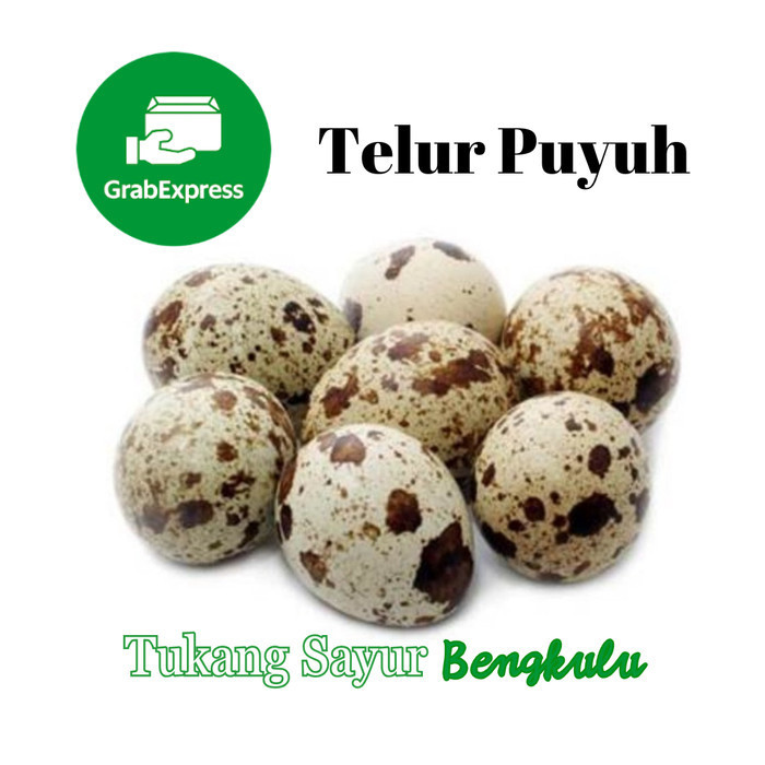 

Telur puyuh per bungkus Grab instan Tukang Sayur Bengkulu