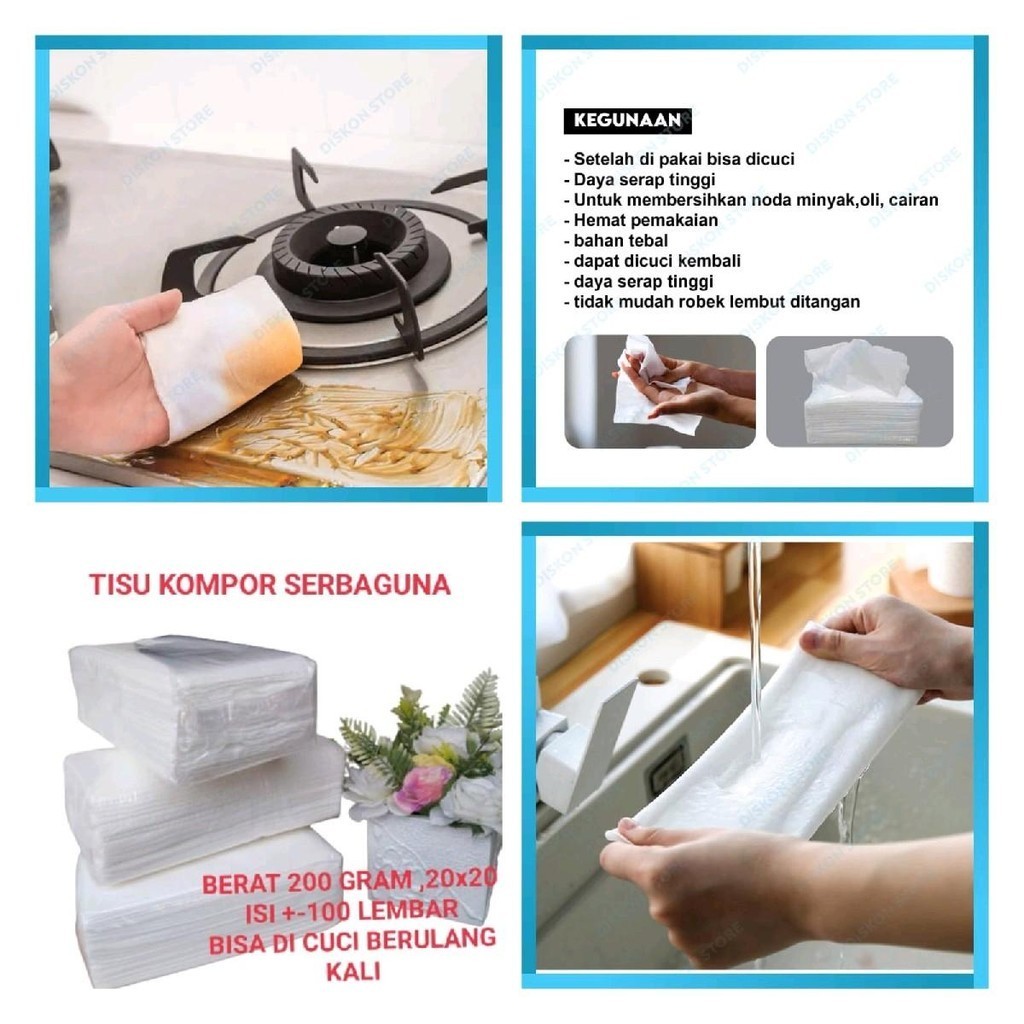 tisu dapur ajaib bisa dicuci tisu kompor tisu lap dapur kompor serbaguna