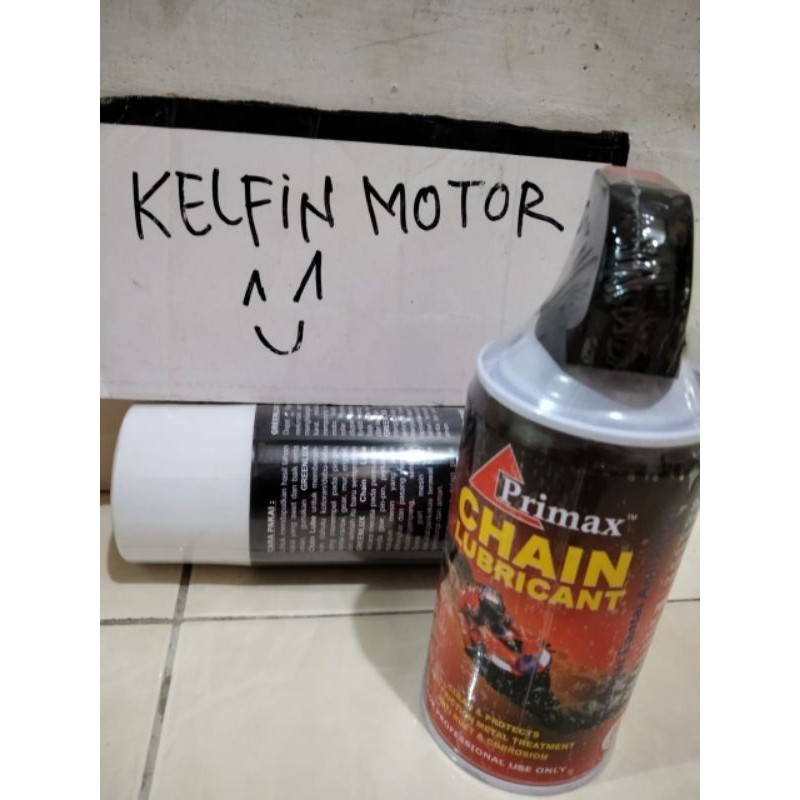 [ DELSER MOTOR ] MINYAK PELUMAS RANTAI 300ML MOTOR PRIMAX CHAINLUBE SUPRA X 125 VARIO REVO SMASH BEA