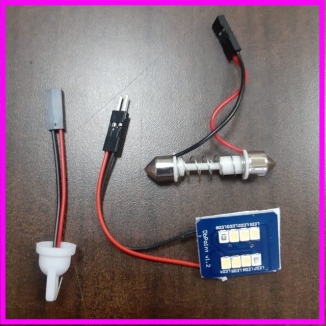 LAMPU LED PLAFON KABIN 2 warna WELCOME LIGHT BIRU-PUTIH