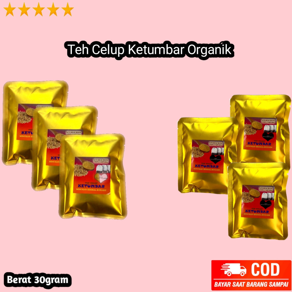 

Teh Celup Ketumbar Organik 100% Asli Tanpa Campuran 1 Bungkus isi 5 / ruang_remaja