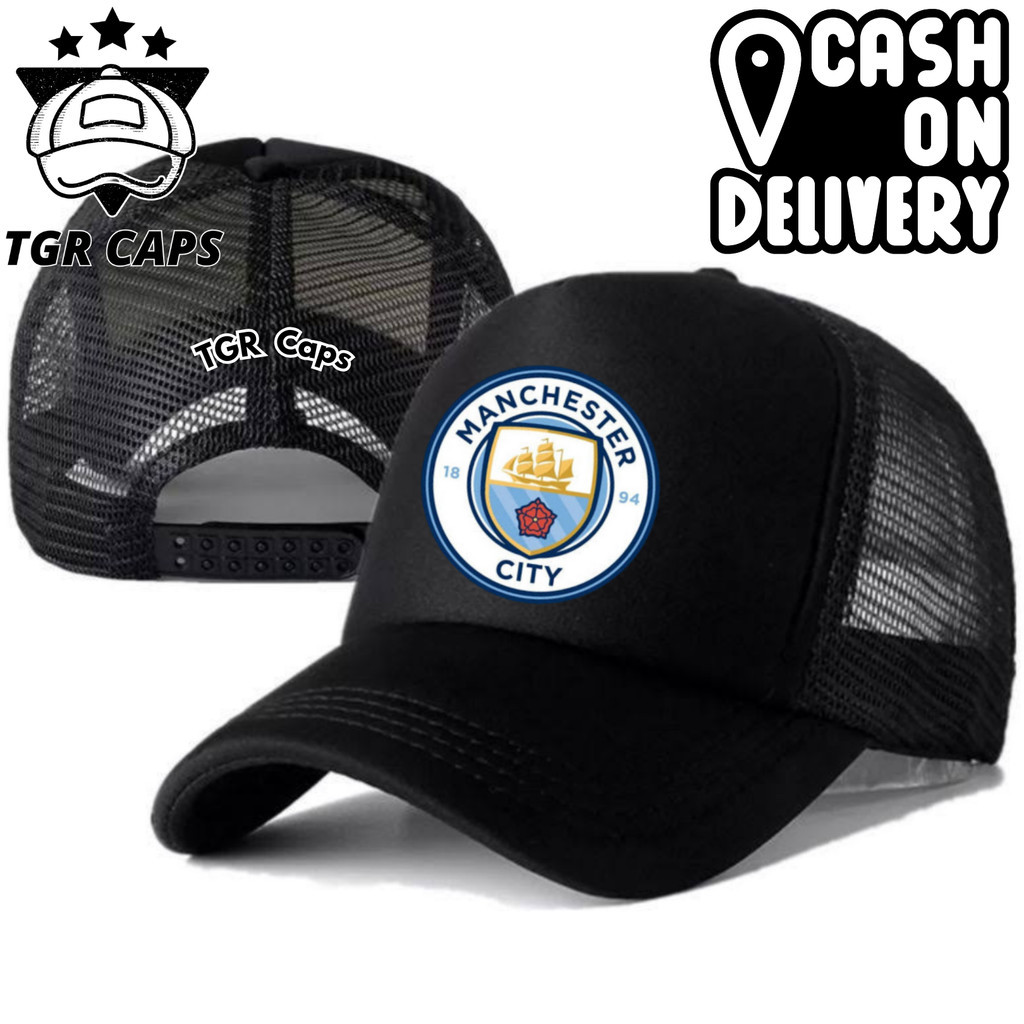 TGR Caps Topi Trucker MANCHESTER CITY - Topi Distro MANCHESTER CITY Logo - Topi MANCHESTER CITY Prem