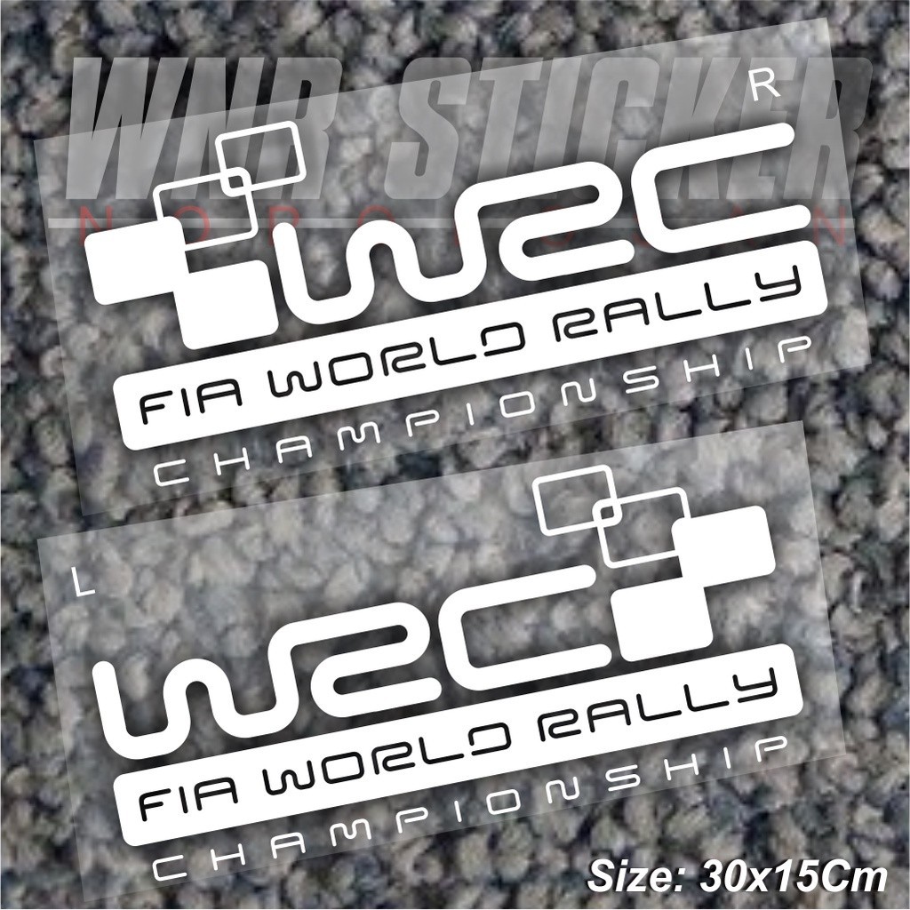 stiker wrc rally championship terbaru