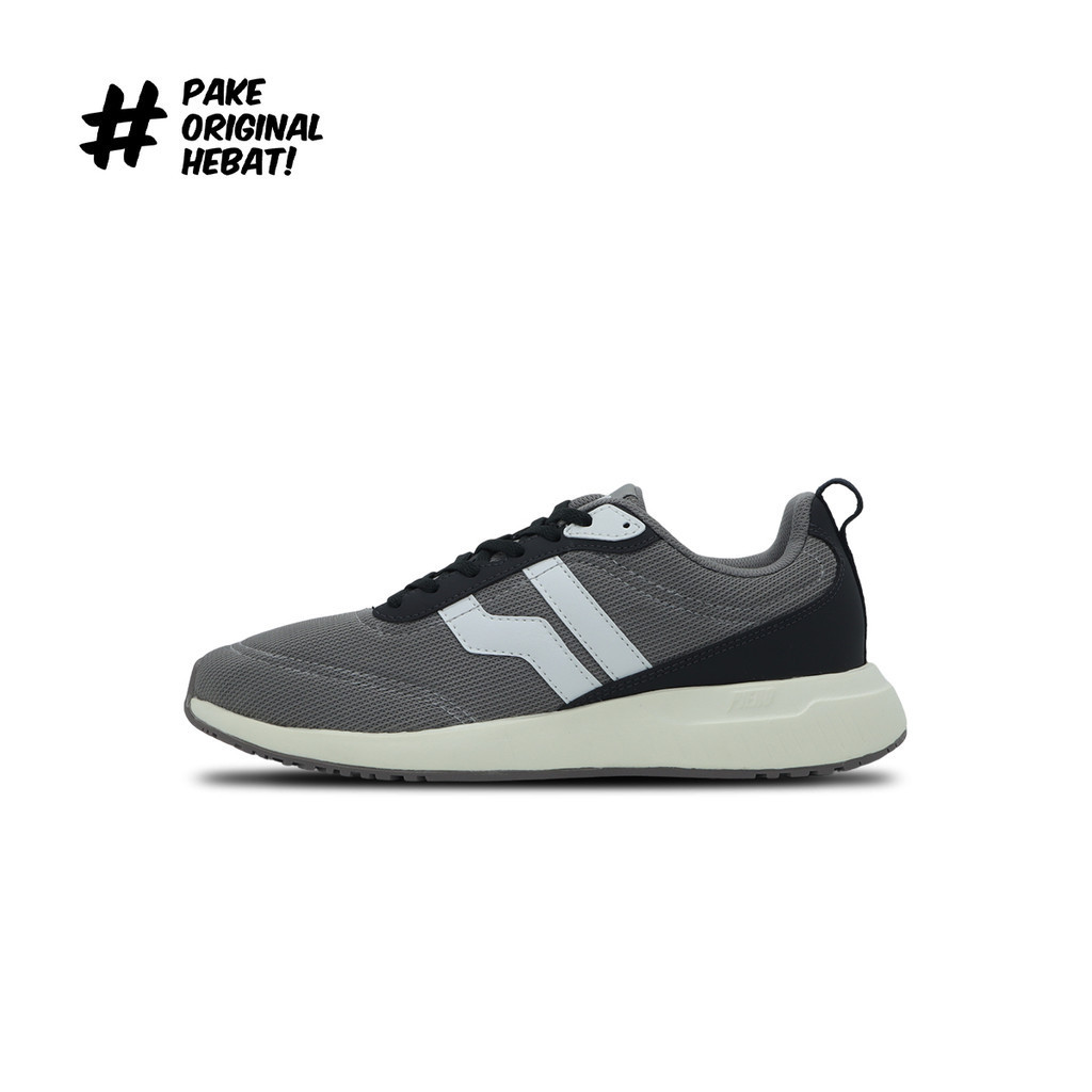 Piero Sepatu Sneakers Rusher Rover - Grey/Off White/Grey