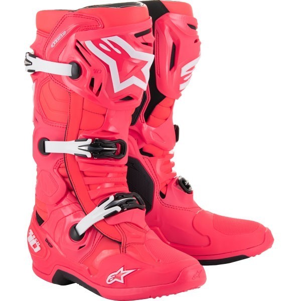 ALPINESTARS TECH 10 DIVA PINK  WHITE NEW ORIGINAL SEPATU ALPINESTARS TECH 10