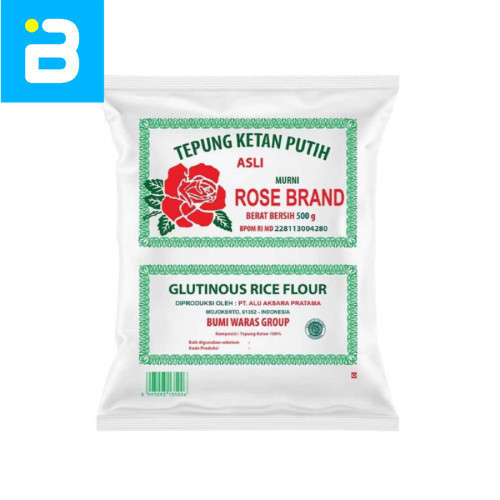 

Tepung Ketan Putih Rose Brand 500G