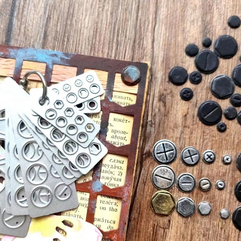 

MQ024 Screw Cap -Thinlits Cutting Dies for JunkJournal Scrapbooking PaperDIY Original Designs