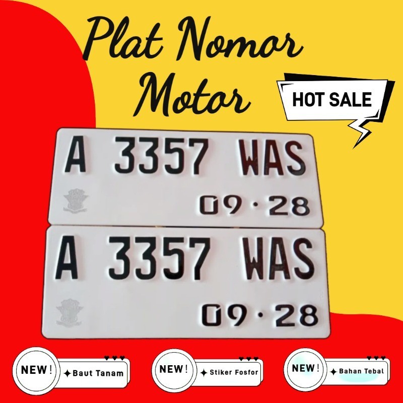 plat nomor motor font terbaru