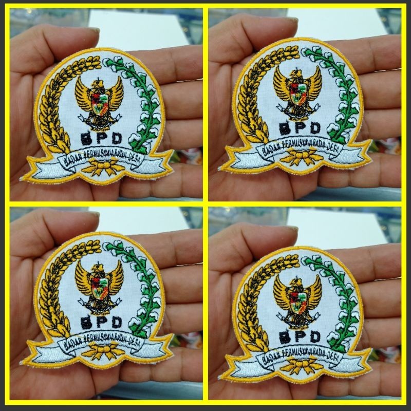 BORDIR LOGO BPD BORDIR PATCH BPD BORDIR BADAN PERMUSAWARATAN DESA