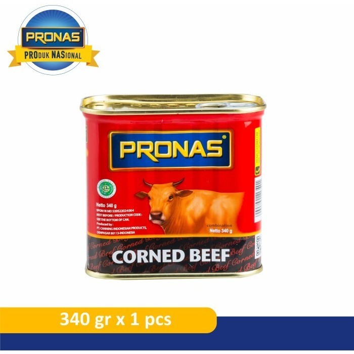

Pronas Kornet Sapi Regular (kemasan kaleng EOE) 340 g