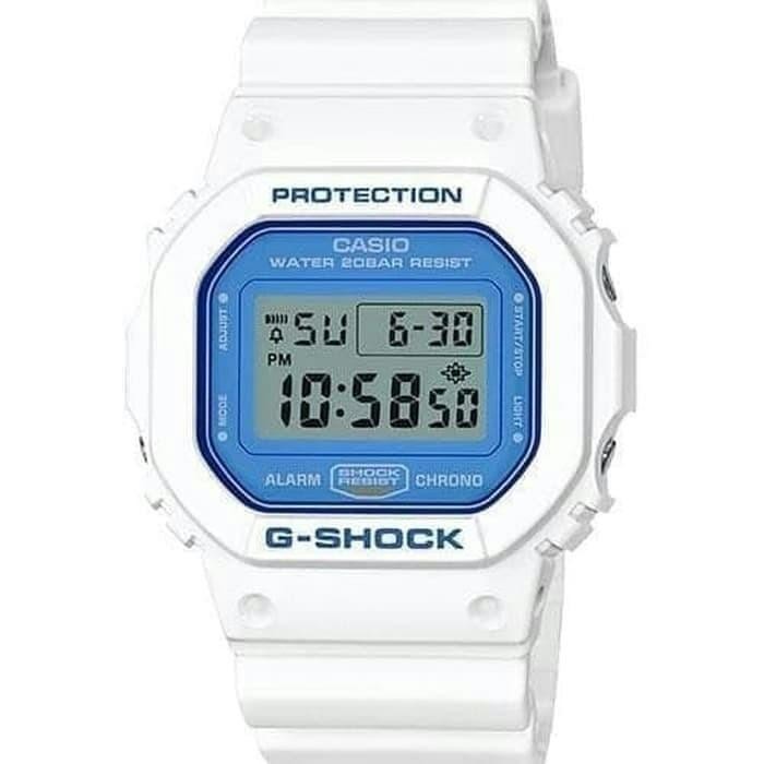 Jam Tangan G-Shock Pria DW-5600WB-7 Putih Biru Original Garansi Resmi