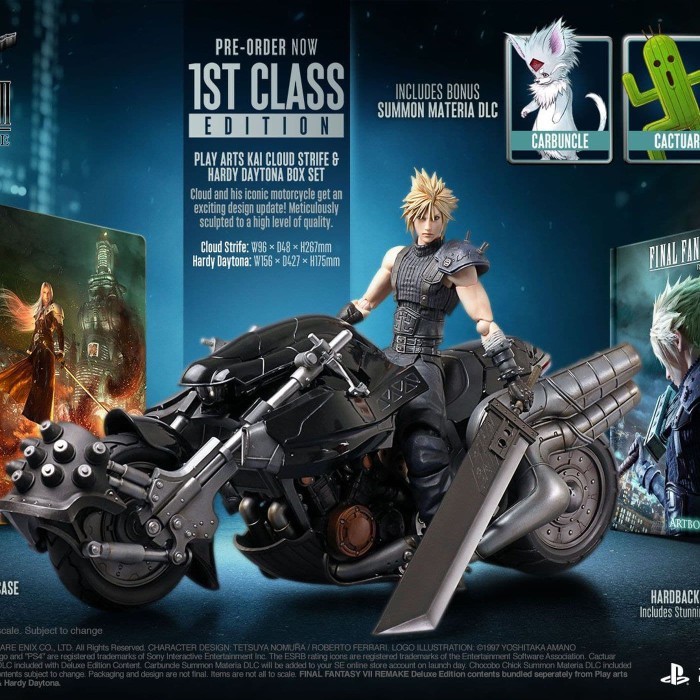 FINAL FANTASY VII 7 REMAKE FIRST CLASS CLOUD STRIFE HARDY DAYTONA