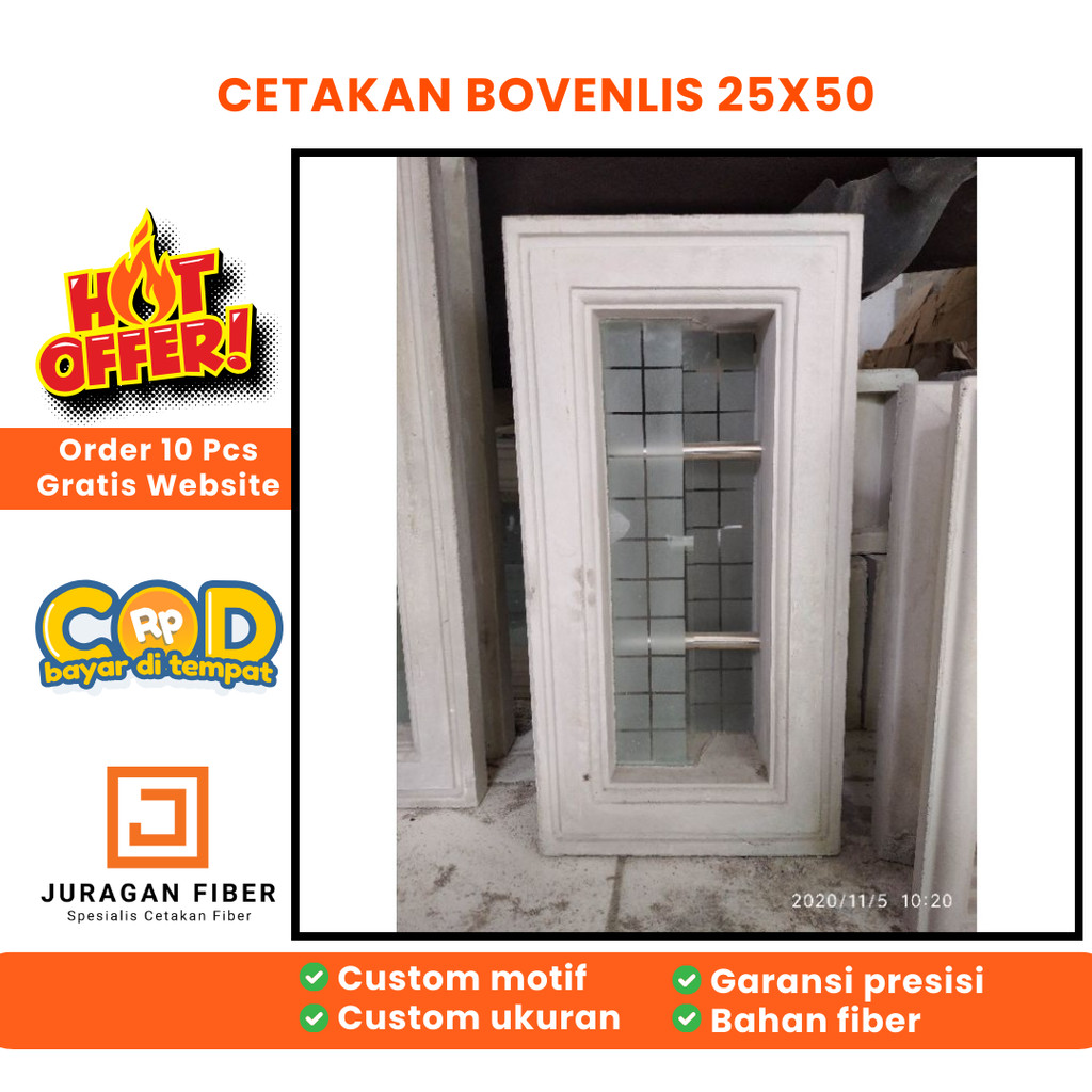 PROMO cetakan bovenlis 25 50 fiber